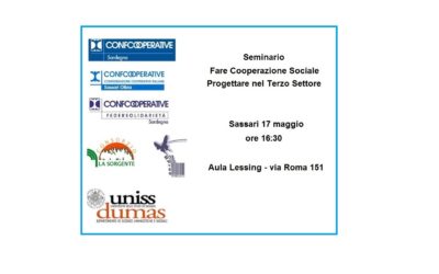 Sassari 17 maggio 2018 – Fare Cooperazione Sociale e Progettare nel Terzo Settore