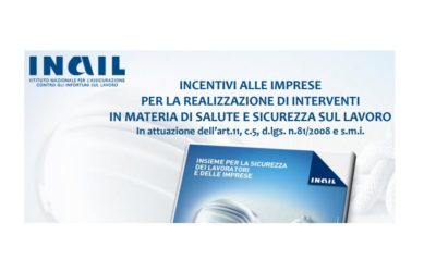 L’Inail con in Bando Isi 2017 destina 250 milioni alle imprese per la realizzazione di interventi in materia di salute e sicurezza sui luoghi di lavoro.