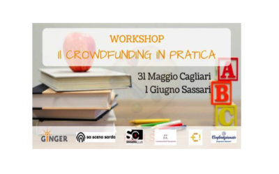 Ginger fa tappa in Sardegna con il Workshop “Il crowdfunding in pratica”: 31 maggio a Cagliari e 1 giugno a Sassari