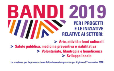 La Fondazione di Sardegna ha reso noti i Bandi Annuali per il 2019. Le domande andranno presentate entro il 27 novembre 2018.