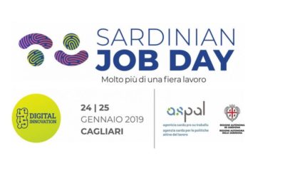 Si svolgerà a Cagliari il 24 e il 25 gennaio il Sardinian Job Day: l’edizione 2019 è incentrata su innovazione digitale e su incidenza dei processi di trasformazione tecnologica nell’organizzazione del lavoro e nelle professioni.