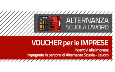 Voucher alle imprese in alternanza scuola-lavoro: aperto il Bando per la presentazione delle domande per i percorsi 2019.