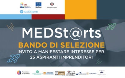 MEDSt@rts – Bando di Selezione per 25 aspiranti imprenditori con scadenza il 4 settembre 2020