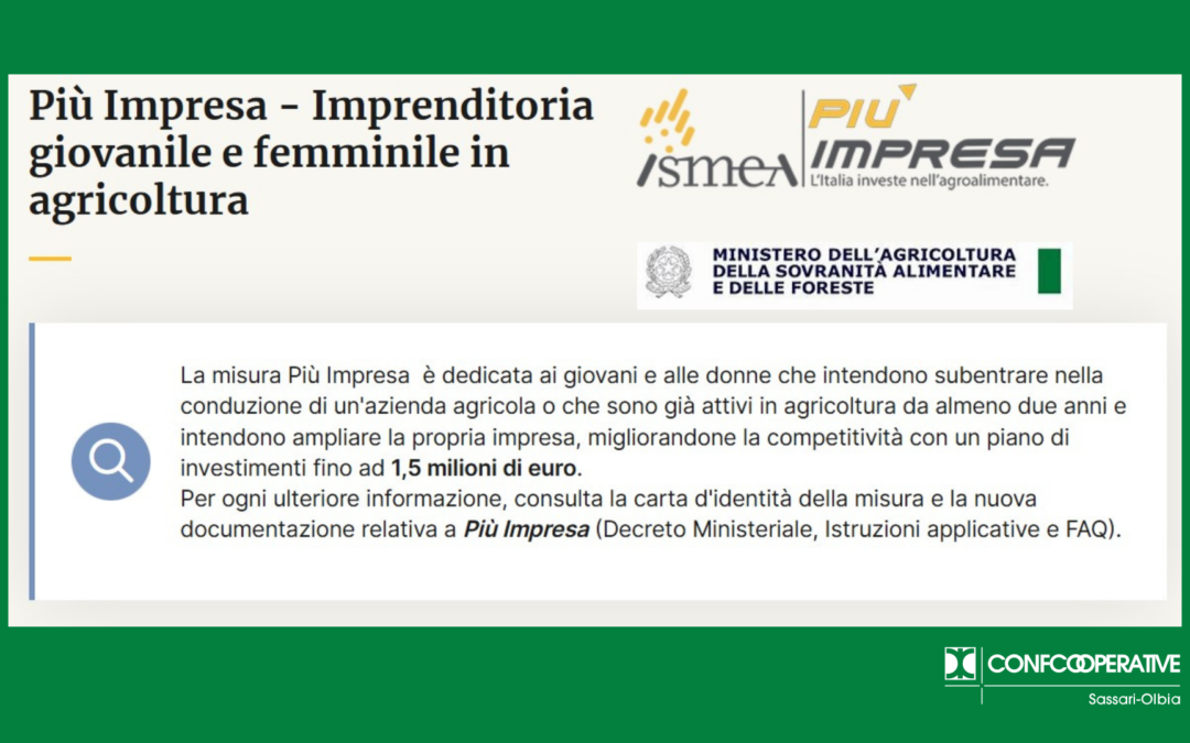 Incentivi per giovani e donne nell’agricoltura