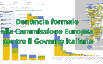 Denuncia formale alla Commissione Europea contro il Governo italiano