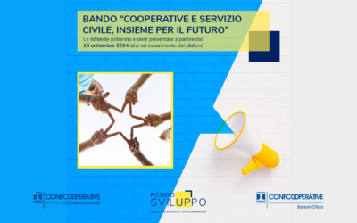 Bando “Cooperative e Servizio Civile, Insieme per il Futuro”