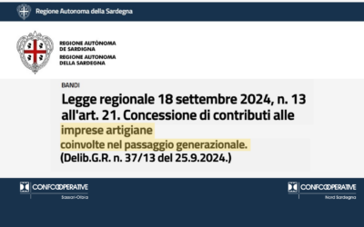 Contributi alle imprese artigiane per passaggio generazionale