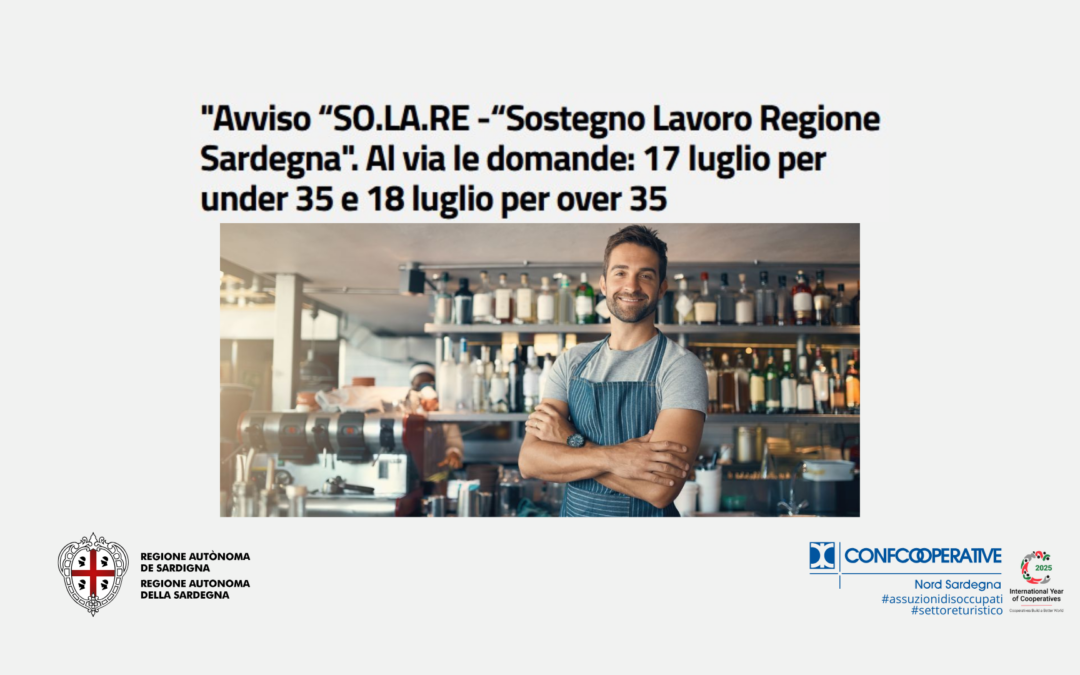 SO.LA.RE. 2025: contributi alle imprese turistiche per l’assunzione
