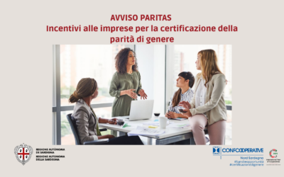 Avviso PARITAS: certifica la parità di genere in cooperativa