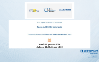 Seminario online ICN e Fondosviluppo: aggiornamento di diritto societario per le cooperative