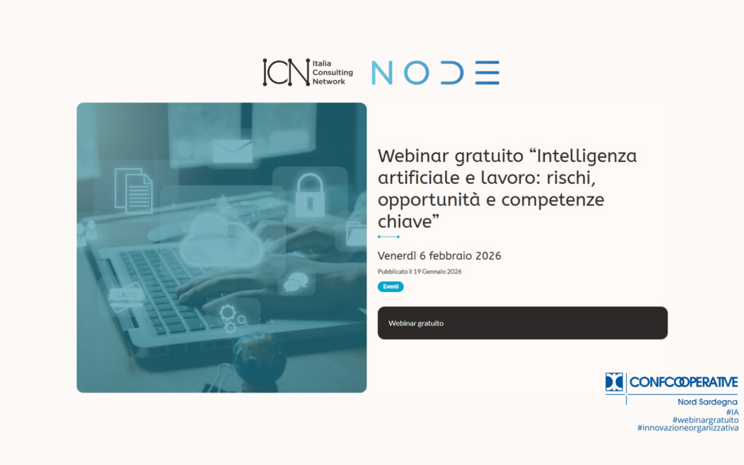 Intelligenza artificiale e lavoro: un webinar gratuito e un corso per orientarsi