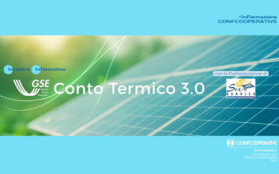 Conto Termico 3.0: opportunità per cooperative sociali e del settore terziario