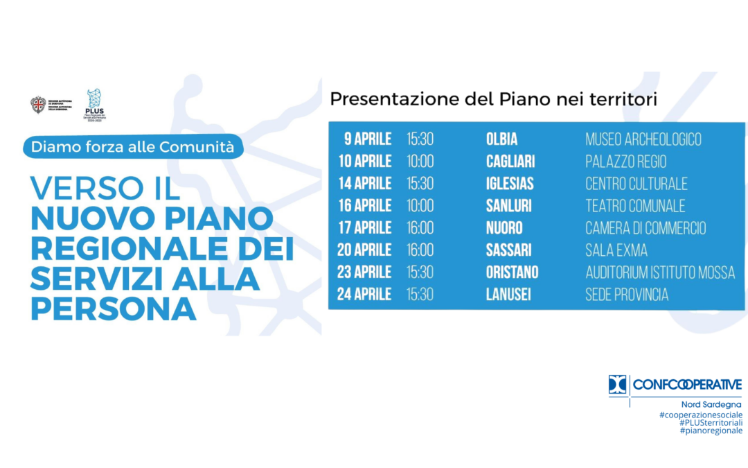 Piano Regionale dei Servizi alla Persona 2026–2028: al via gli incontri territoriali in Sardegna