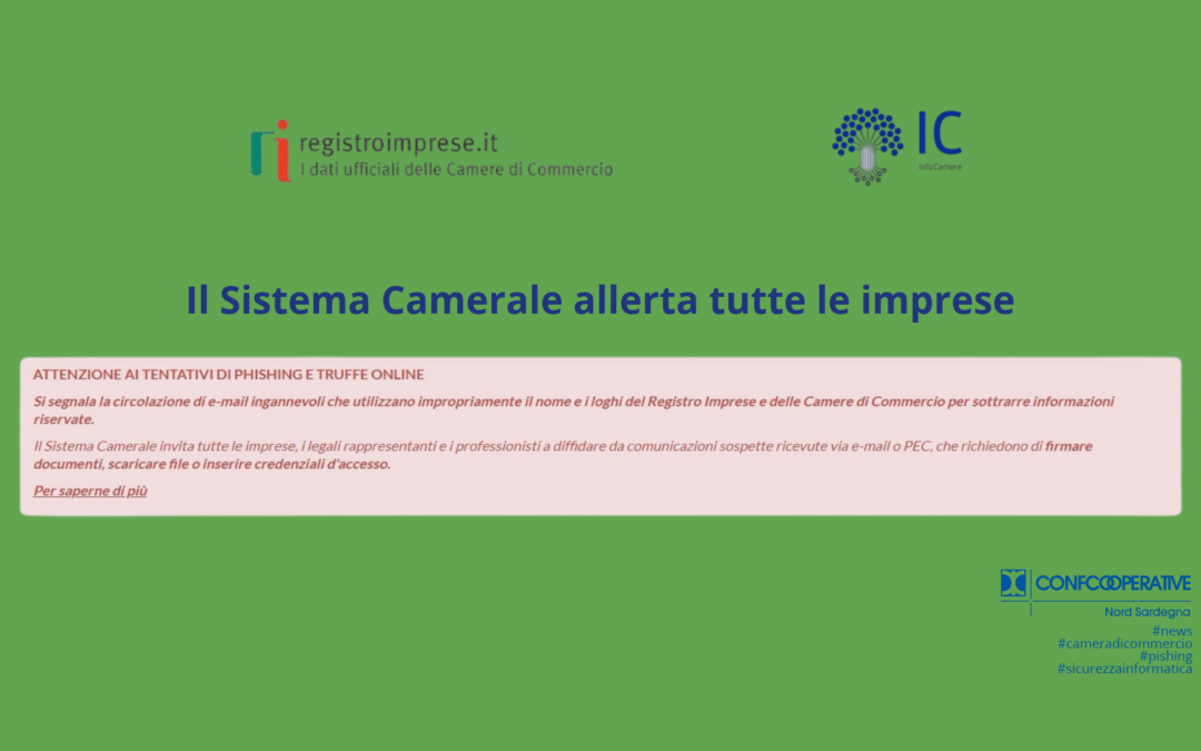 ATTENZIONE AI TENTATIVI DI PHISHING E TRUFFE ONLINE
