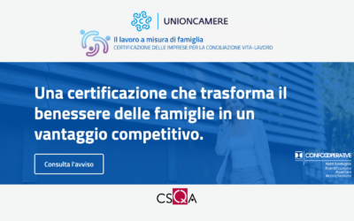 Certificazione UNI/PdR 192:2026: contributi fino a 14.909 euro per le cooperative che investono sulla conciliazione vita-lavoro