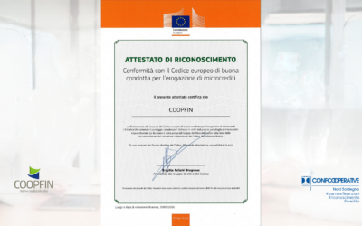 COOPFIN ottiene il Certificato europeo di buona condotta nel microcredito. Un riconoscimento che rafforza il sistema cooperativo sardo